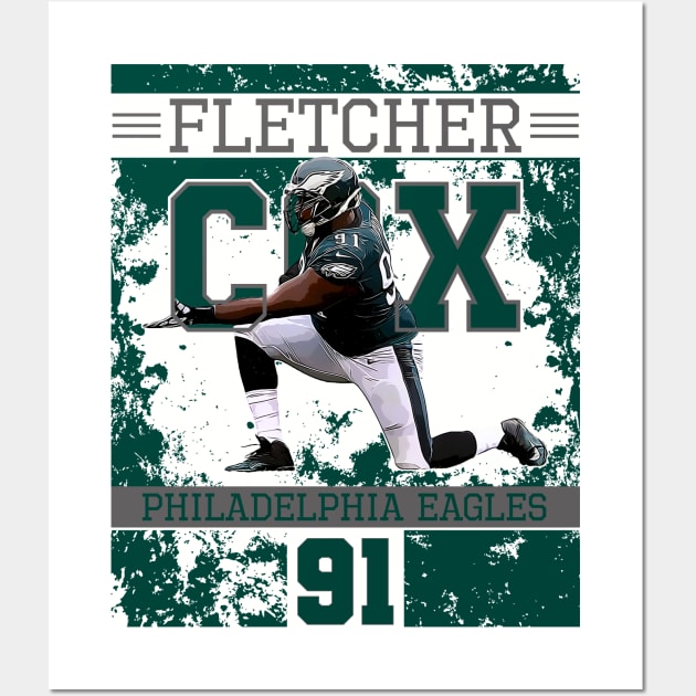 Fletcher cox || philadelphia eagles Wall Art by Aloenalone